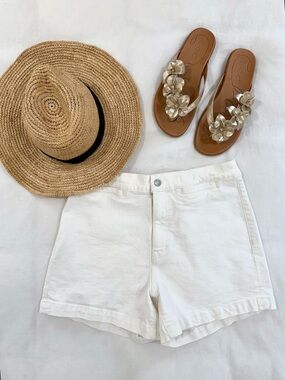 ✨ Madewell White Emmett High Rise Denim Shorts Size 29 ✨